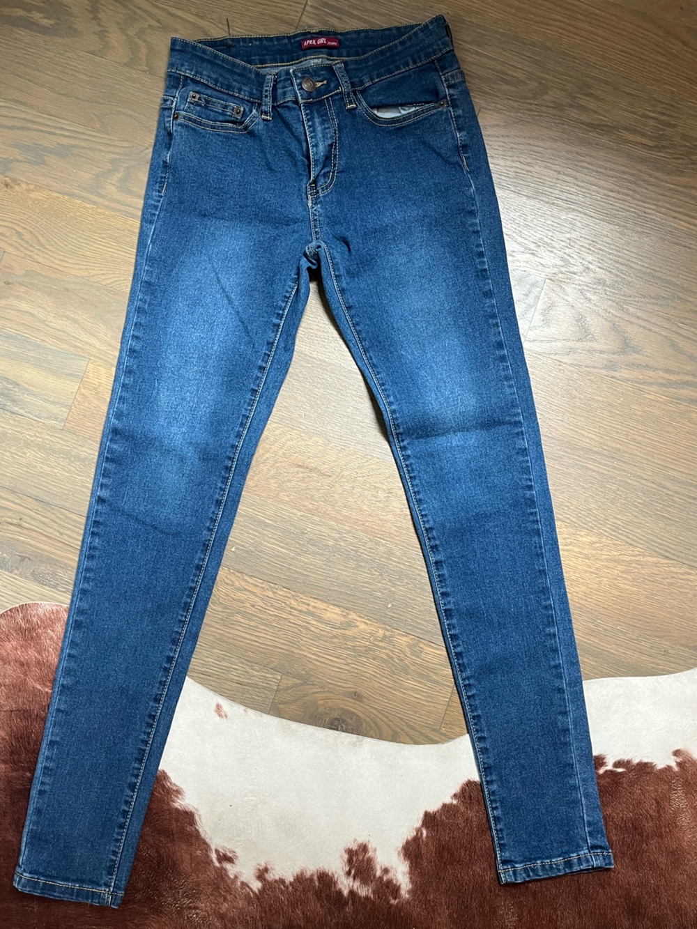 Classic High-Rise Skinny Jeans - Blue